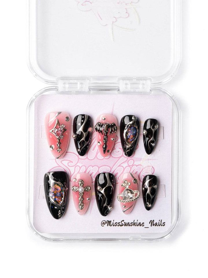 Dark Angel gothic press-on nails