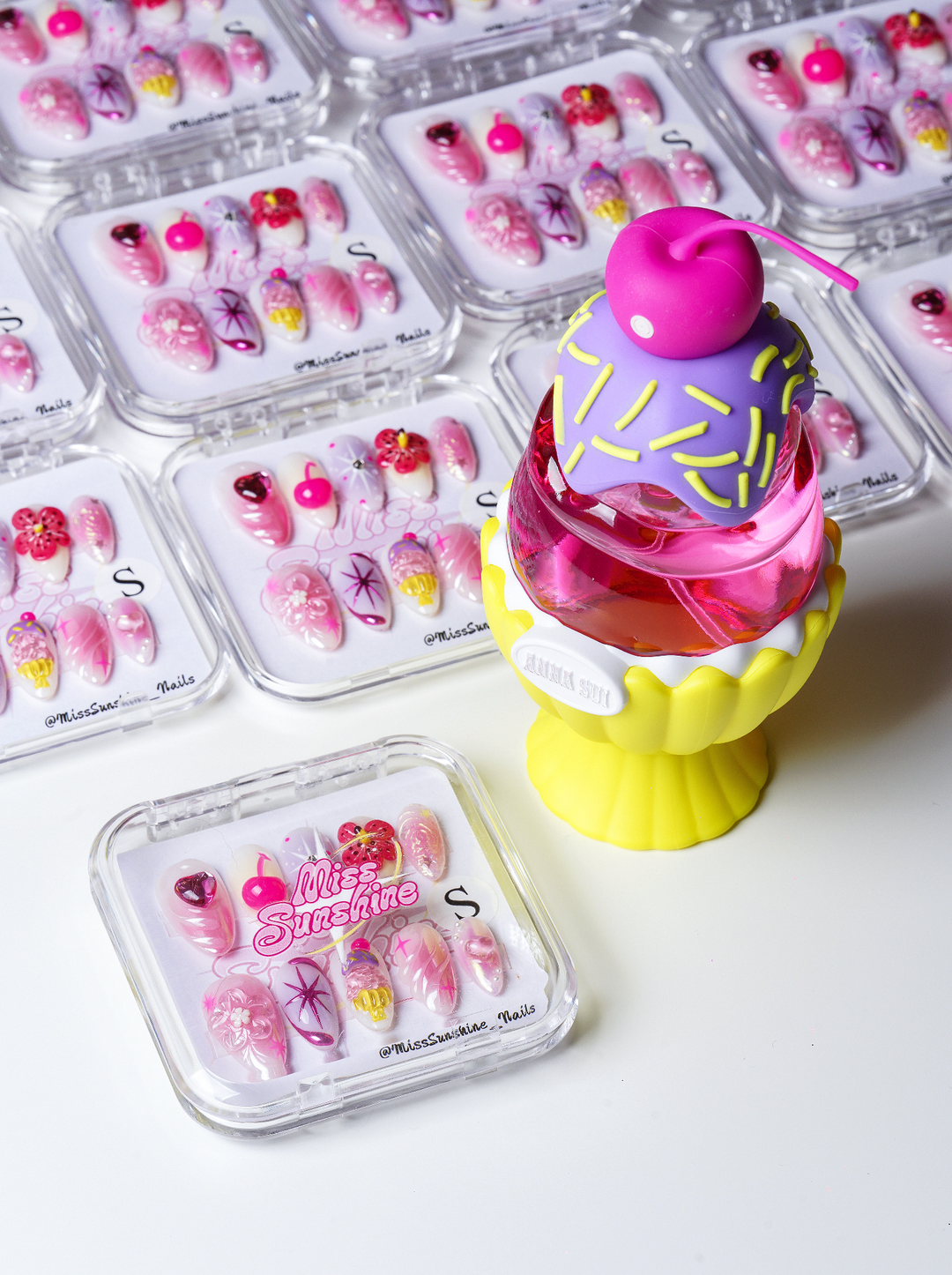 Inside Our Collab with Anna Sui: 30 Custom Nail Sets Inspired by “Sundae Neon Twist”