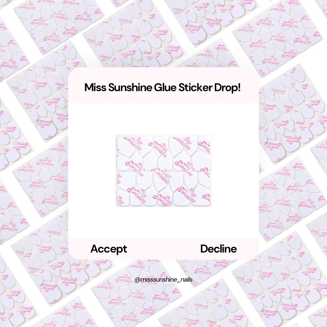 ✨ The Secret to Long-Lasting Miss Sunshine Nails — Meet Our New Glue & Stickers