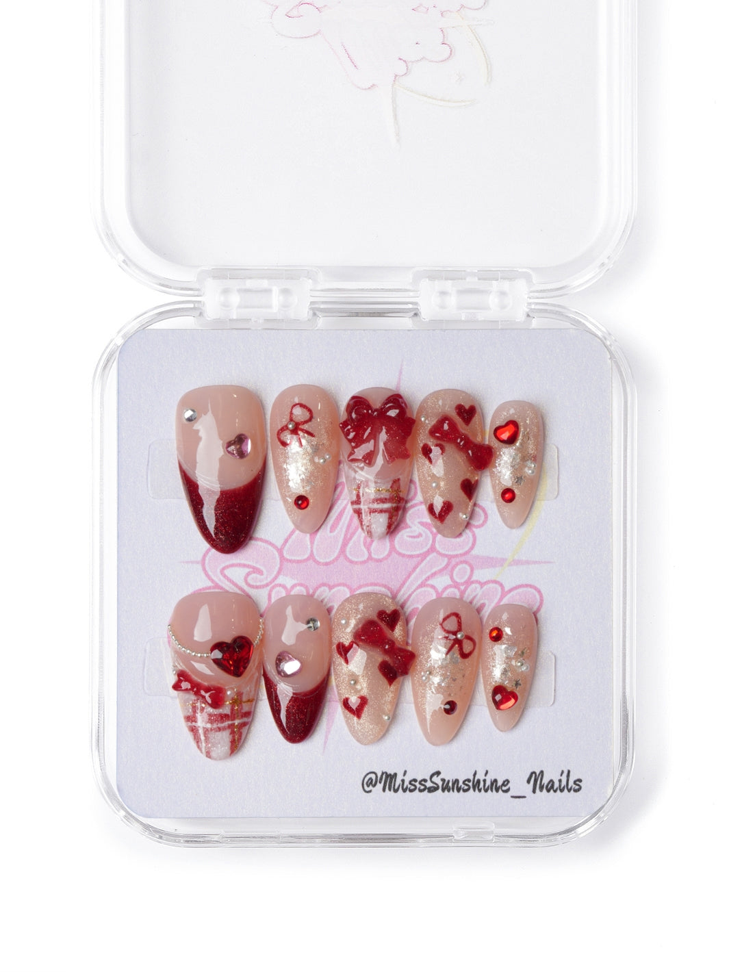Red Sweetheart - MissSunshineNails
