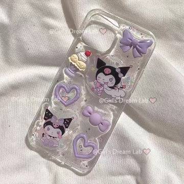 Purple Kuromi Phone Case - MissSunshineNails