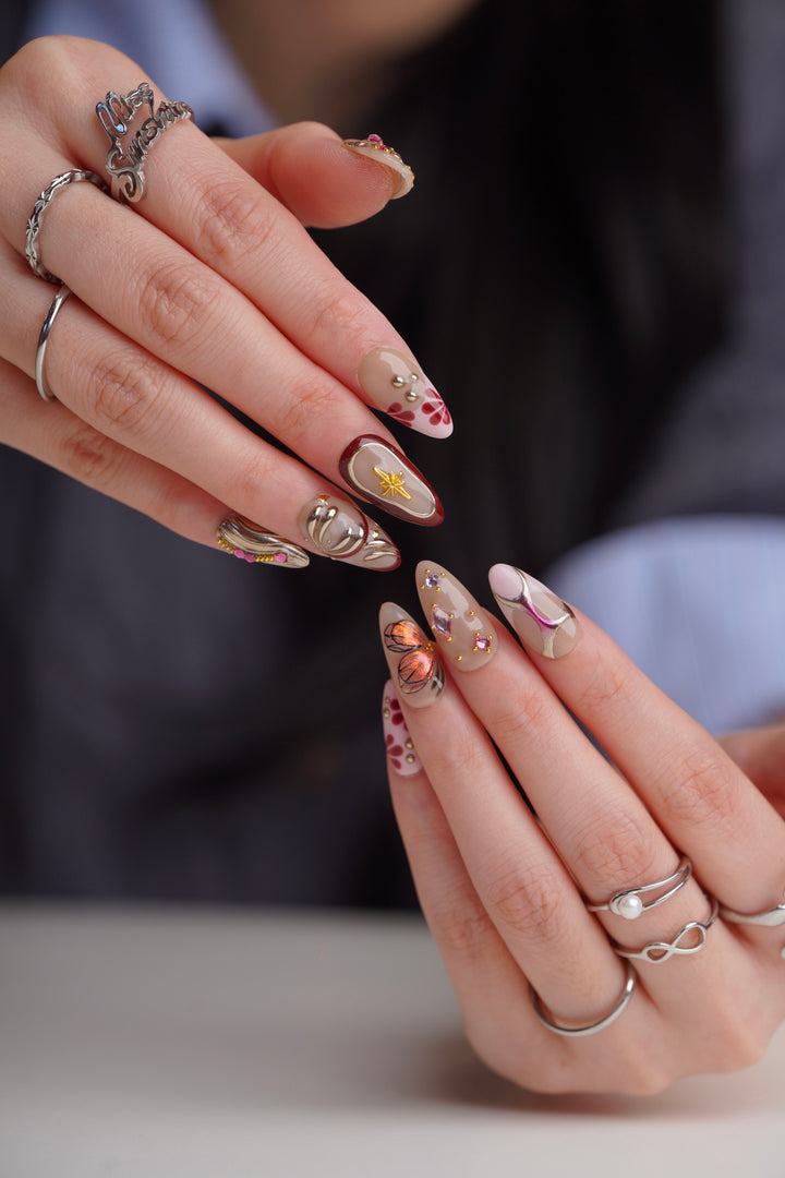 Ember Butterfly - MissSunshineNails