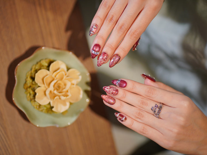 Golden Fortune Bloom - MissSunshineNails