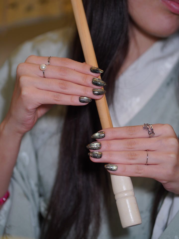 Midnight Bamboo - MissSunshineNails