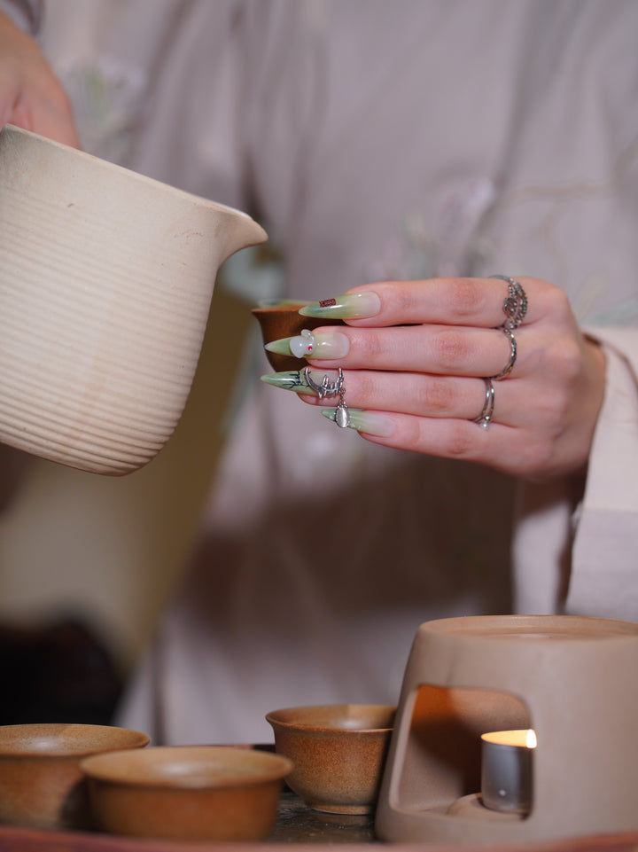 Edgy Jade Butterfly - MissSunshineNails