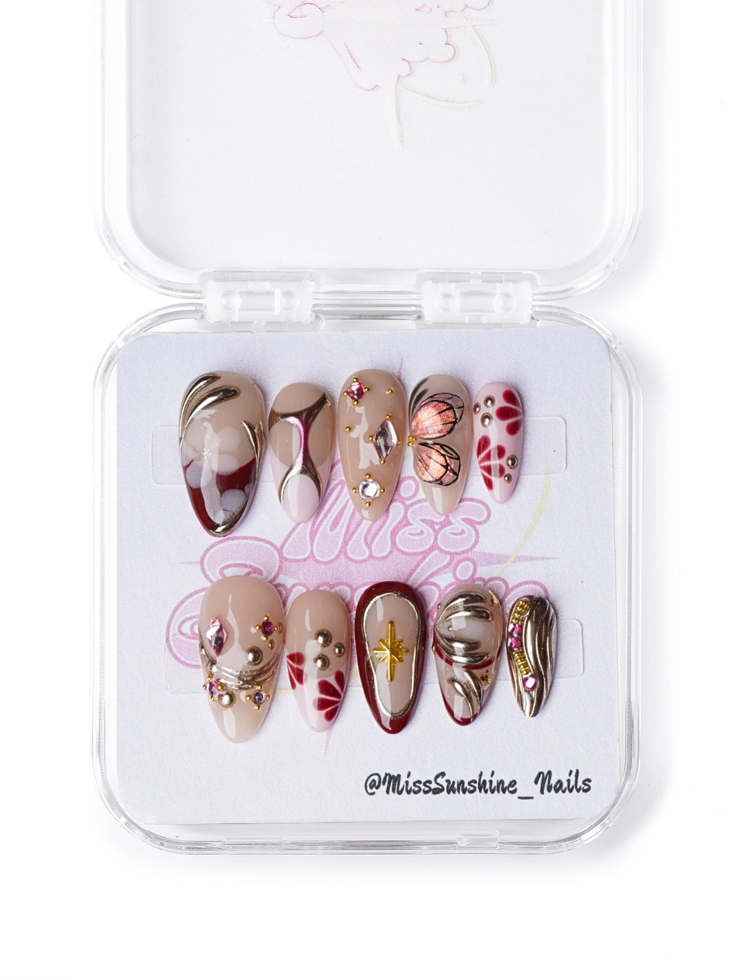 Ember Butterfly - MissSunshineNails