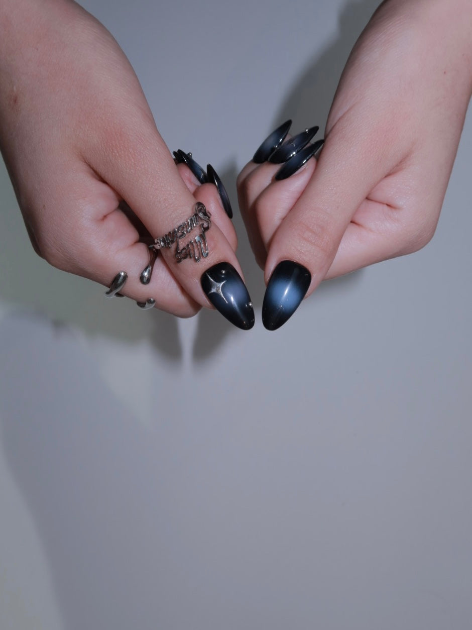 Celestial press-on nails for everyday wear