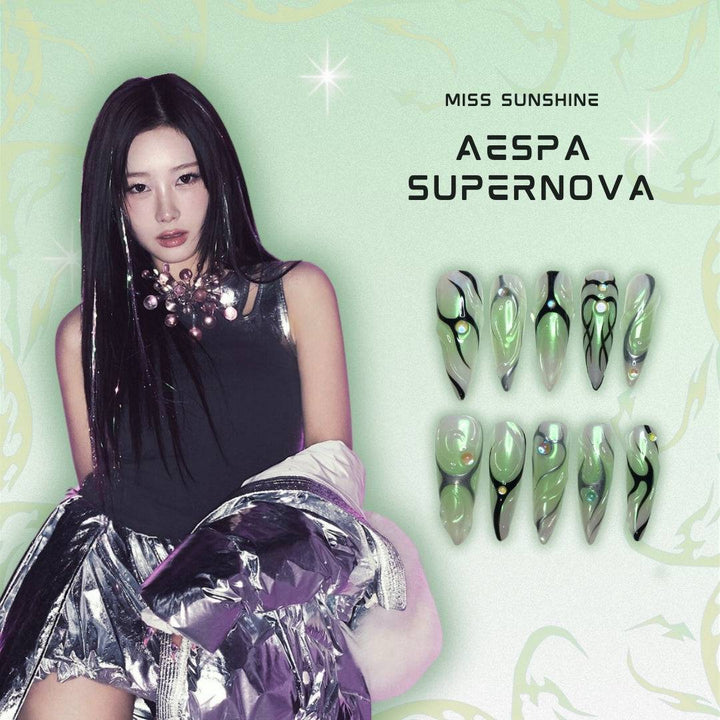 aespa-supernova-inspired-nails