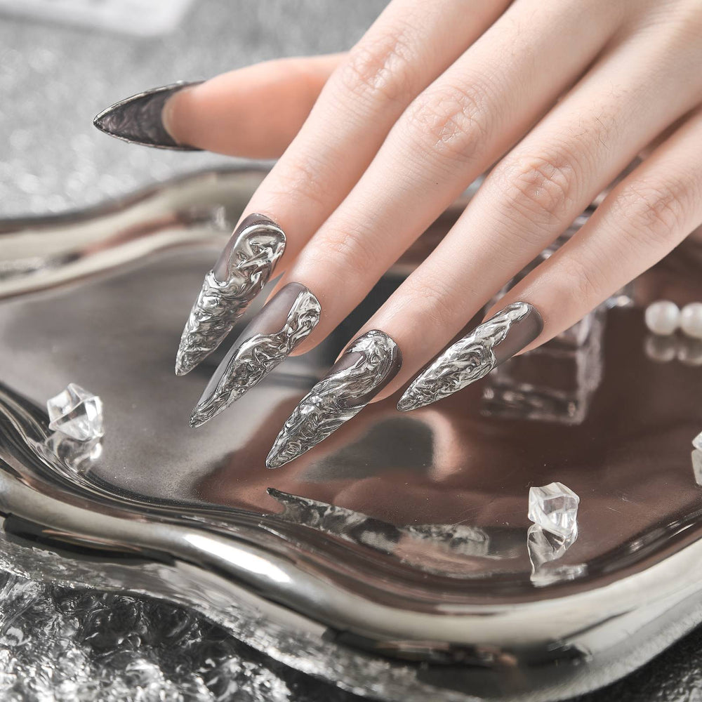 Gothic inspired nail design