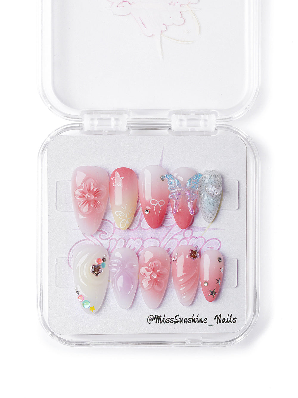 Feel My Rhythm dreamy spring press-on nails
